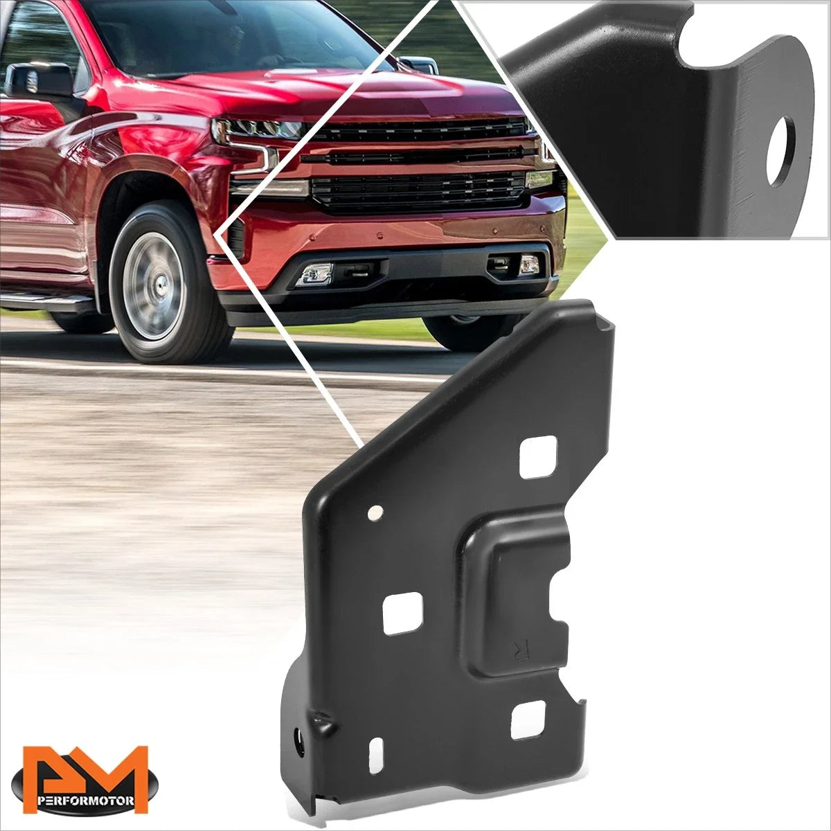 Front Bumper Cover Bracket (Inner) for 2014-2019 Chevy Silverado 1500