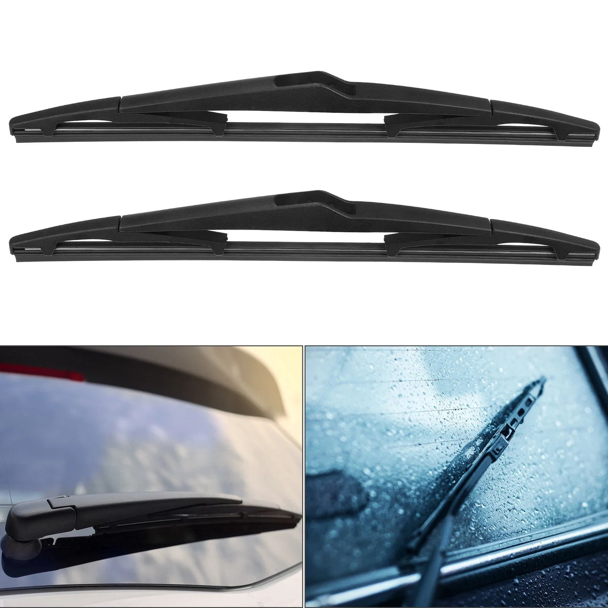 1 Pair 12" Rear Windshield Wiper Blades for Kia Hyundai