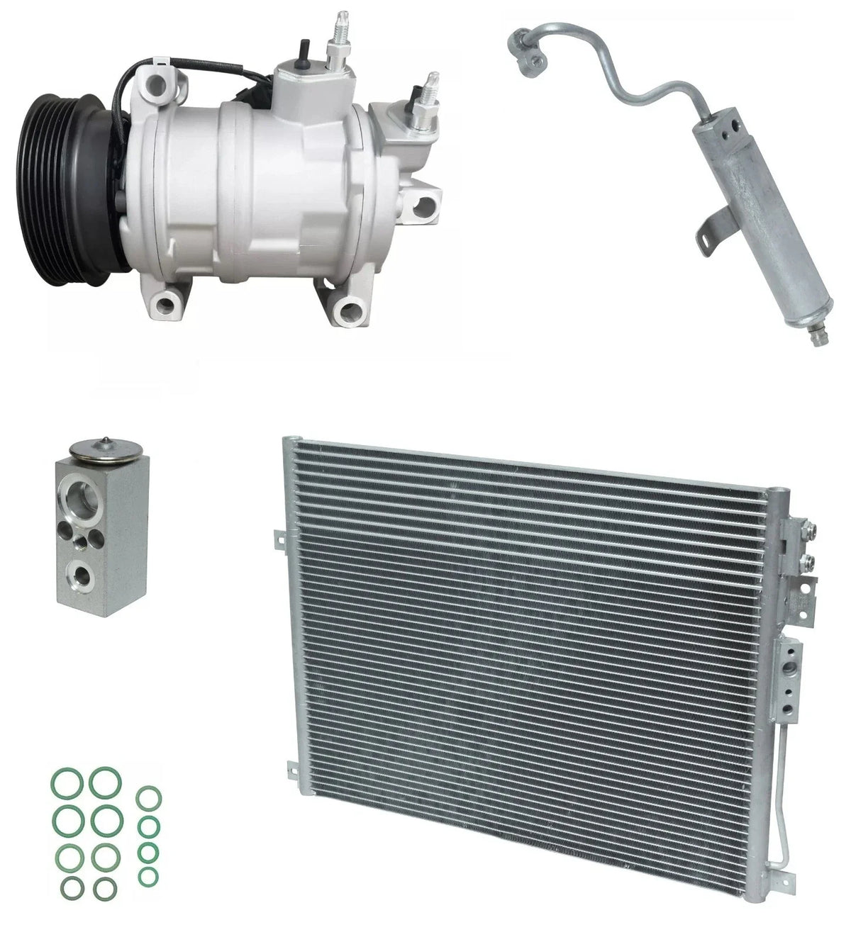 AC Compressor Kit with Condenser for Jeep Commander 5.7L V8 (2006–2010)