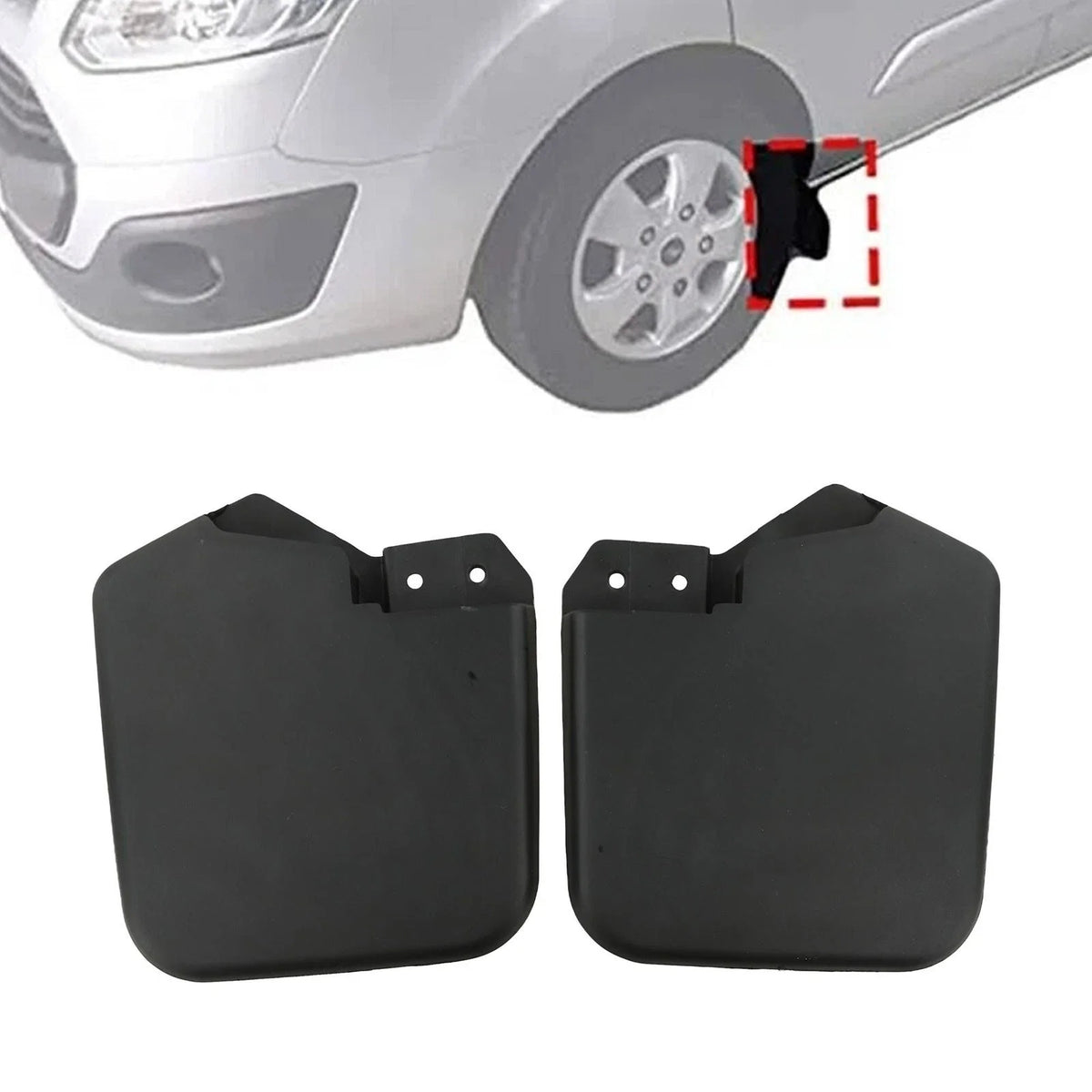 Front Mud Flaps Set - 2 Pieces for 2012 Ford Transit
