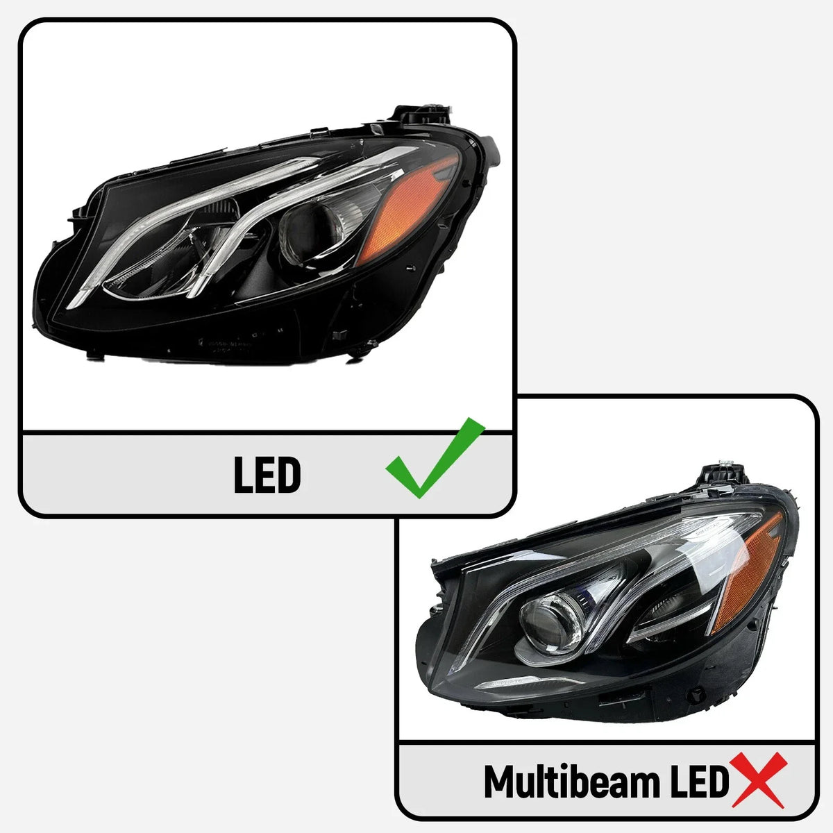 Full LED Headlight for Mercedes Benz E-Class W213 E300 (2017–2020)