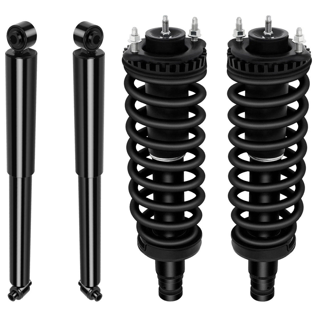 2 Struts with Springs & 2 Shocks for 2002-2009 Chevrolet Trailblazer