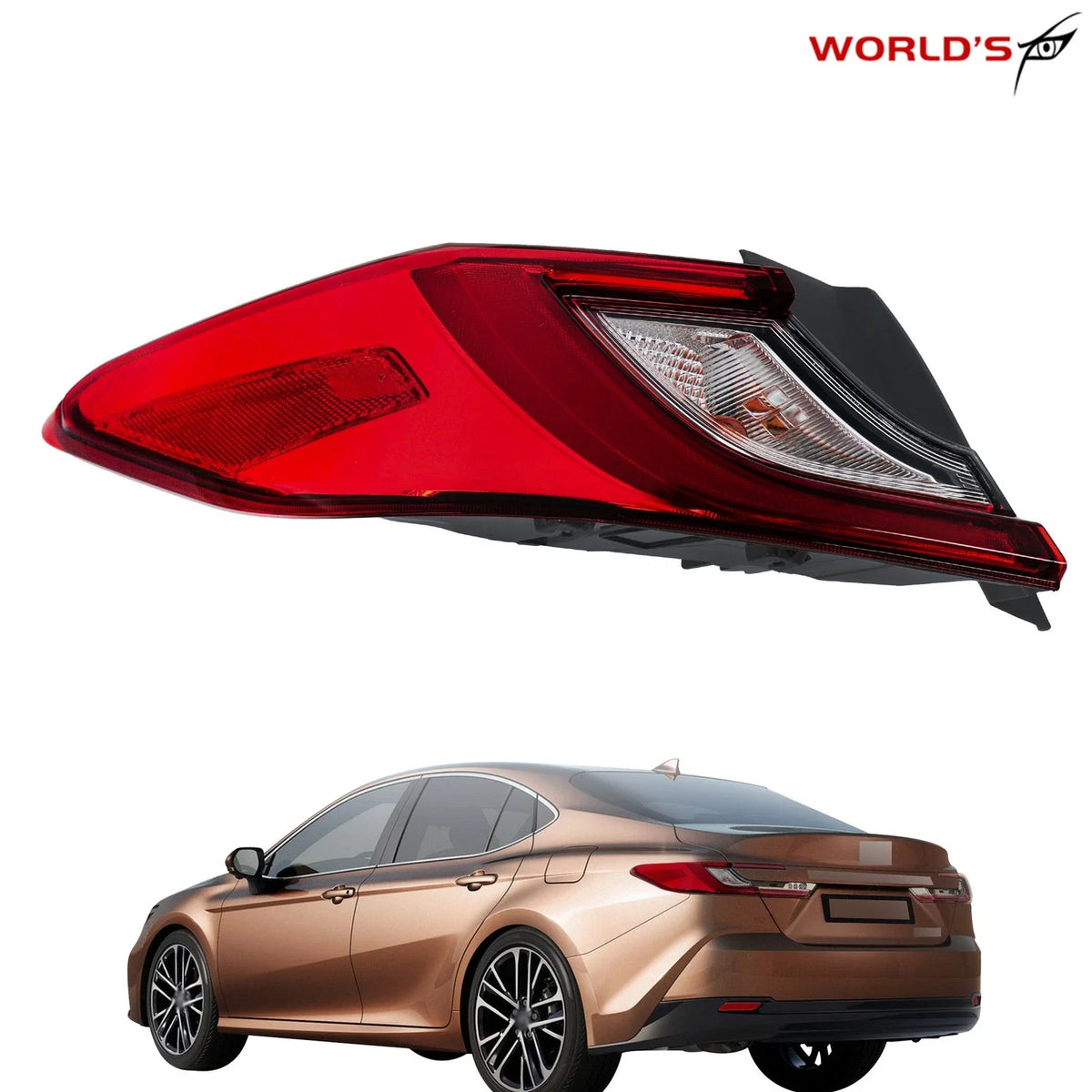 Outer Driver Left Side Tail Light Assembly for Toyota Camry (2025)