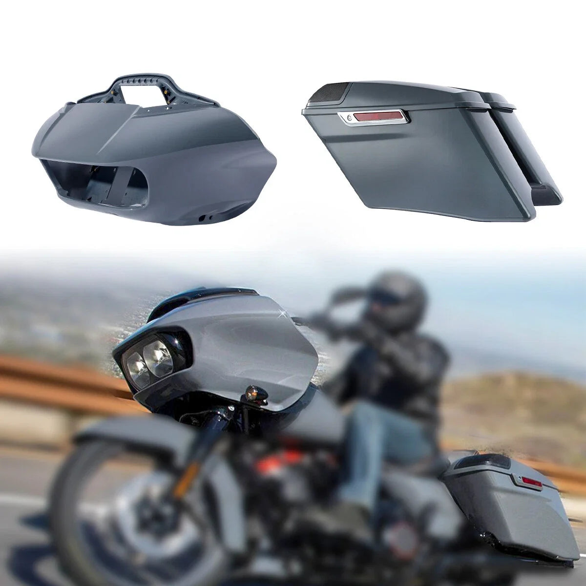 Inner Outer Fairings for Harley Road Glide 2014-2023 with 4" Saddlebags