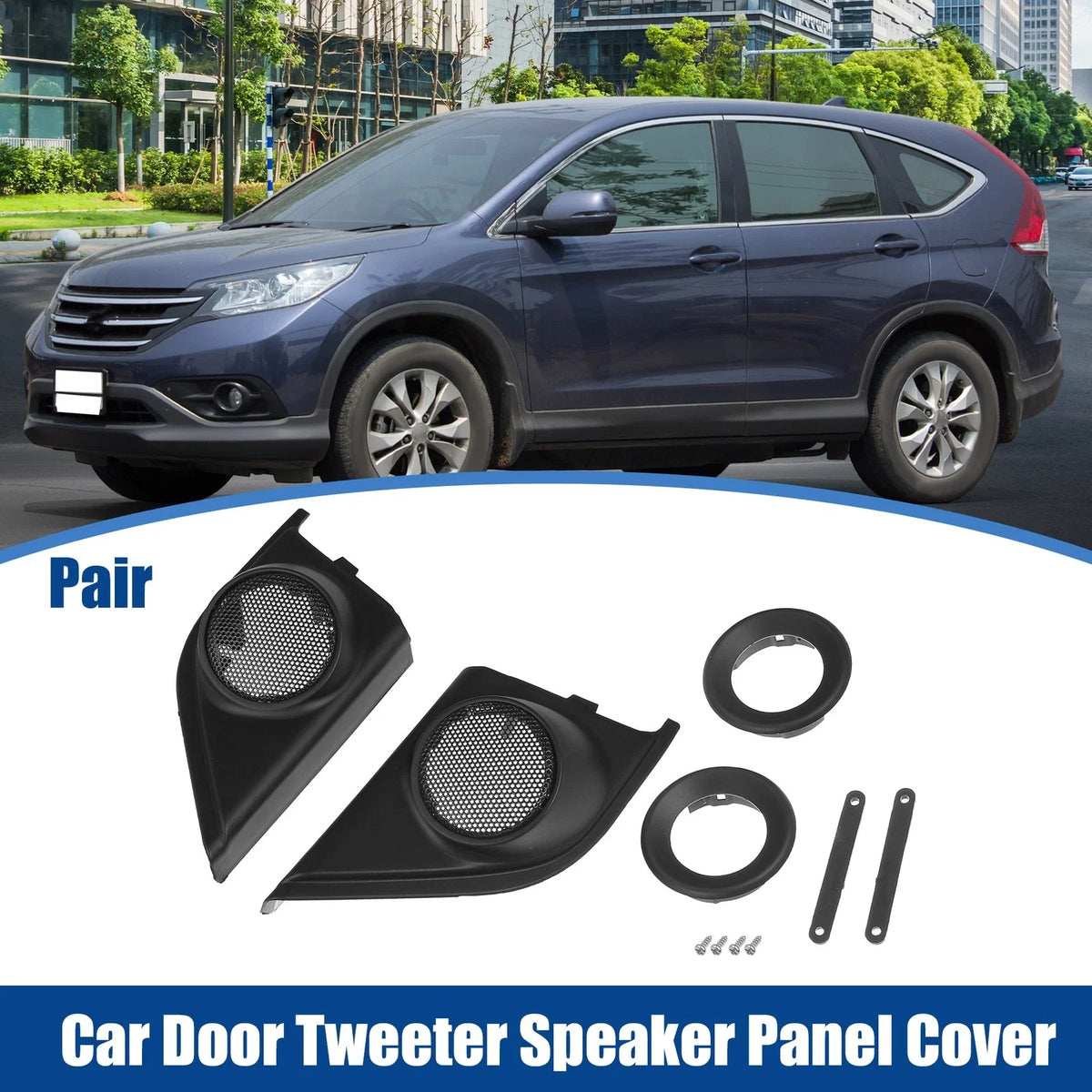 1 Pair Tweeter Speaker Panel Cover Trim for Honda CRV (2017–2019)