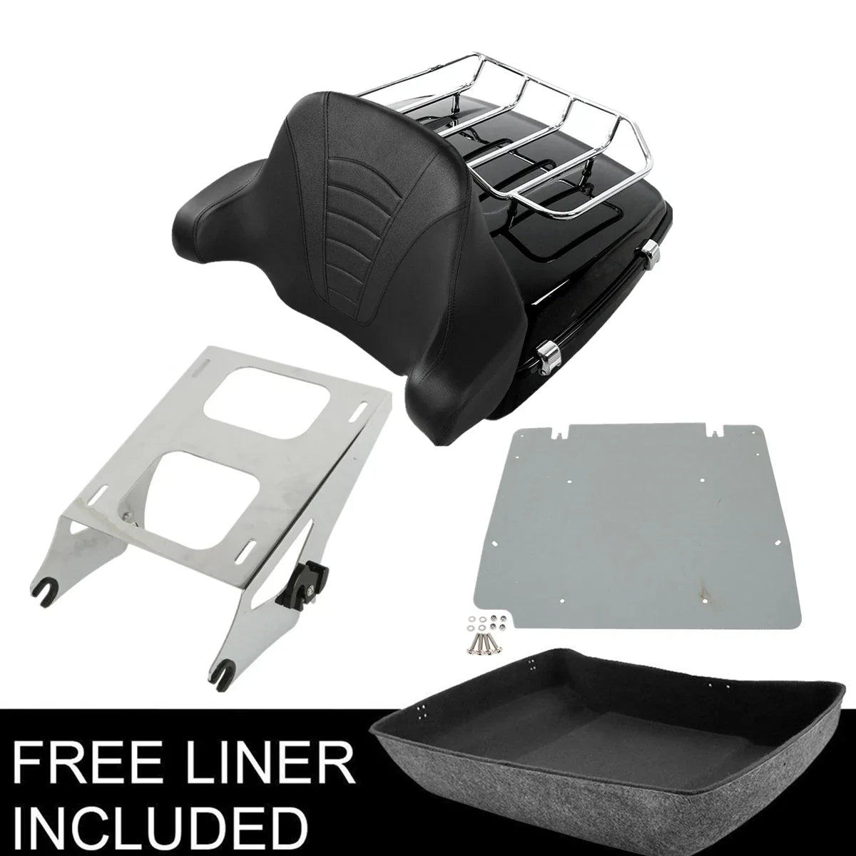 Trunk Pad Mount Rack Plate for Harley Touring 2014-2023
