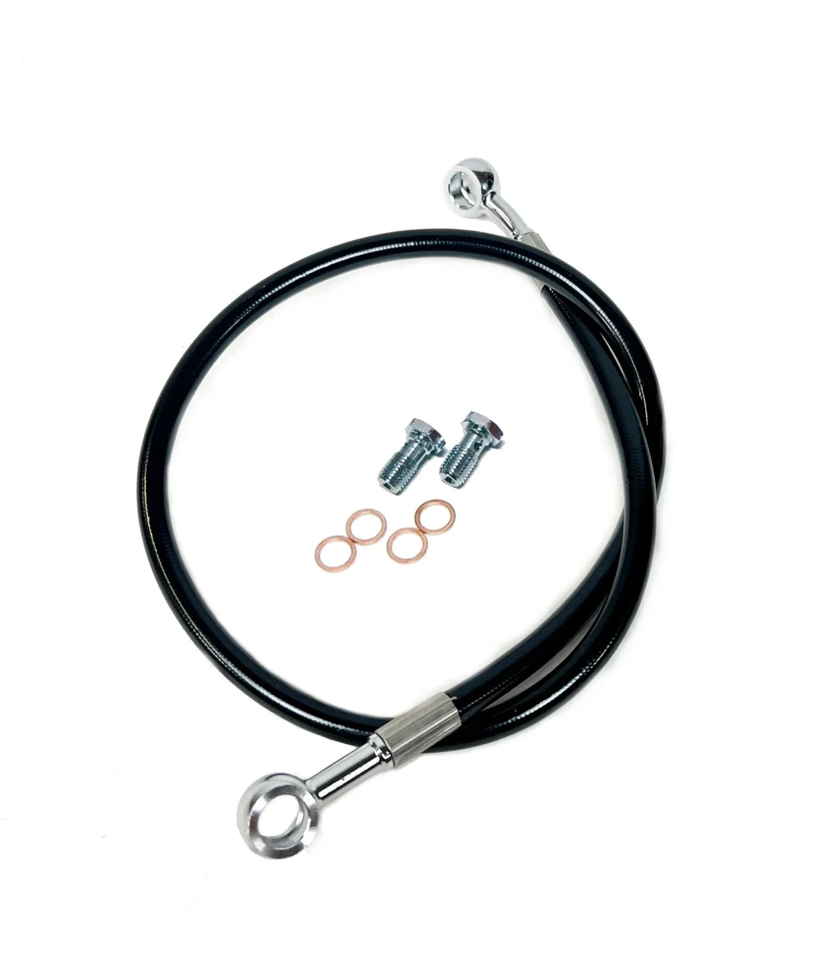 2" Extended Steel Braided Rear Brake Line for LTZ400 Z400 KFX400 (2003–2008)