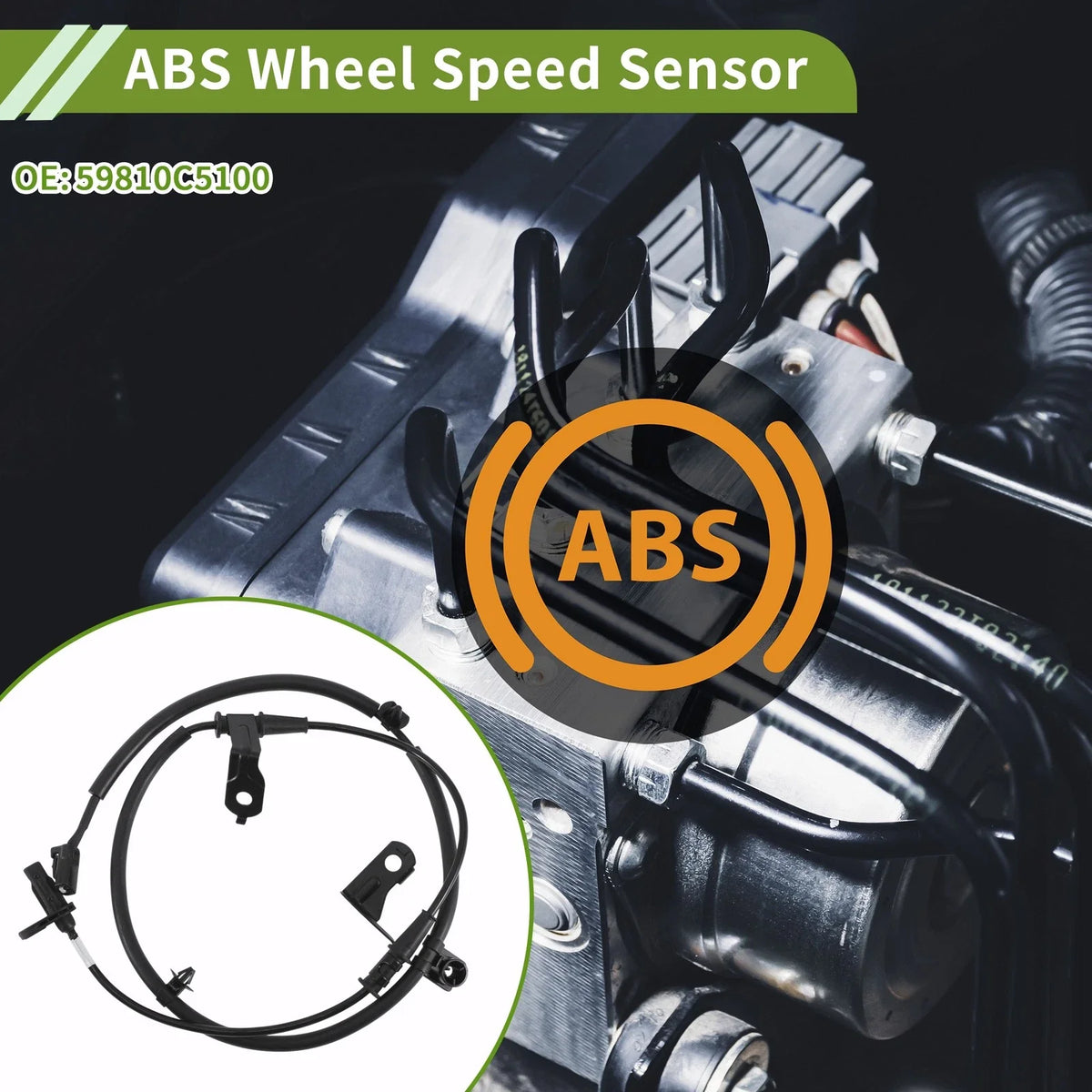 ABS Wheel Speed Sensor No. 59810C5100 for Kia Sorento (2016–2020)