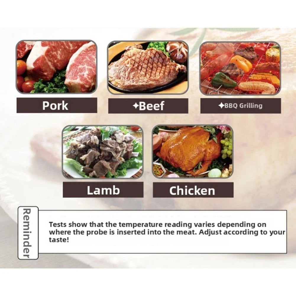 Grill Thermometer for Bimetal Stainless Steel (Easy Install, Large Display)