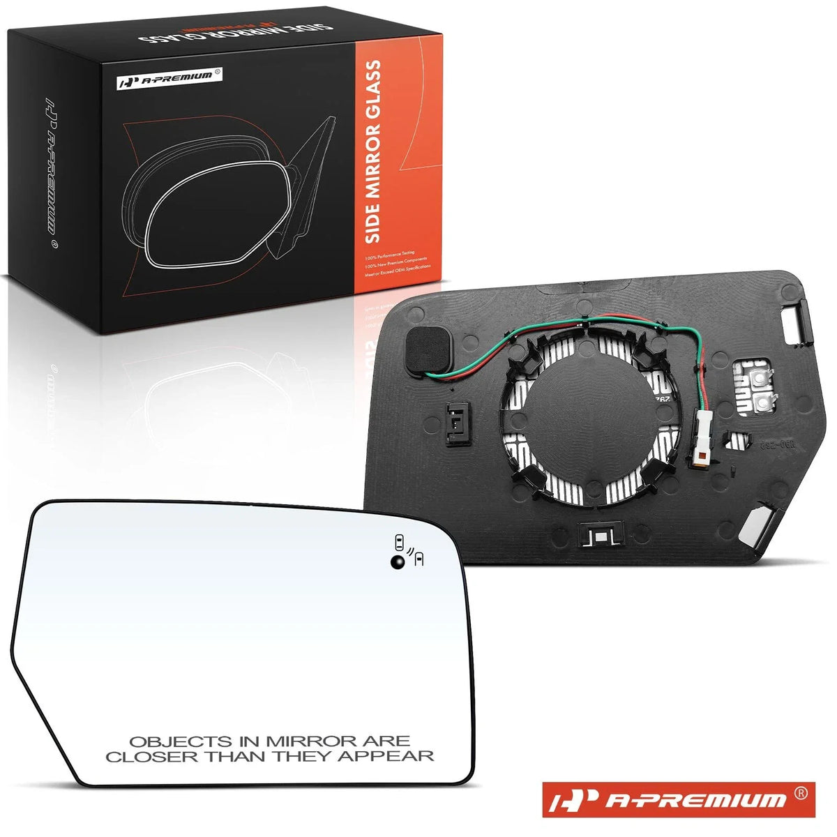 Heated Blind Spot Passenger Power Mirror Glass for Ford Expedition