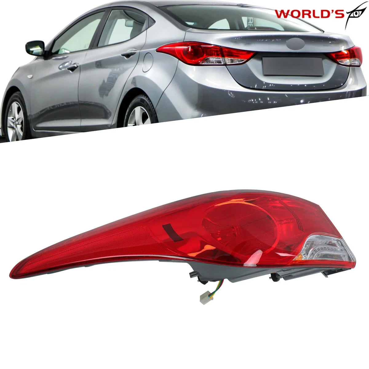 Tail Light for Hyundai Elantra (2011–2013) Halogen Driver Left Side
