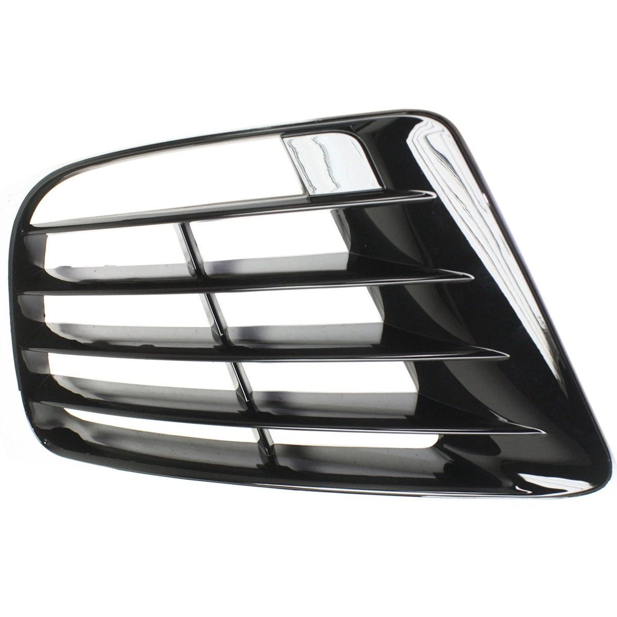 Bumper Grille for Volkswagen Golf (2012–2013) Passenger Side Black Plastic