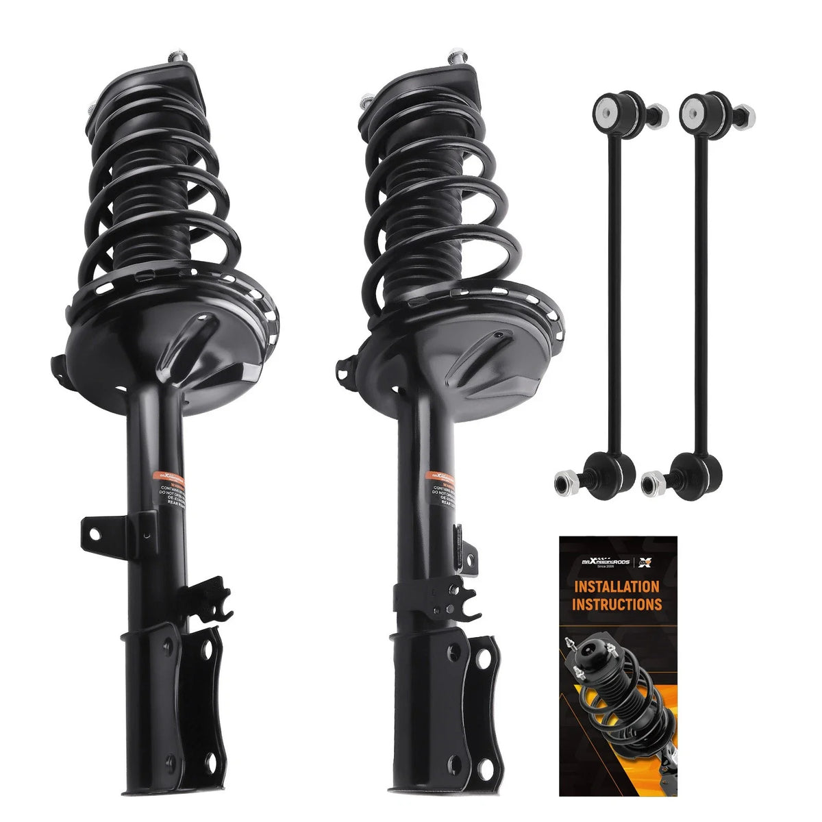 Coil Springs Rear Shocks Struts & Sway Bar End Link for Lexus RX330 2004-2006