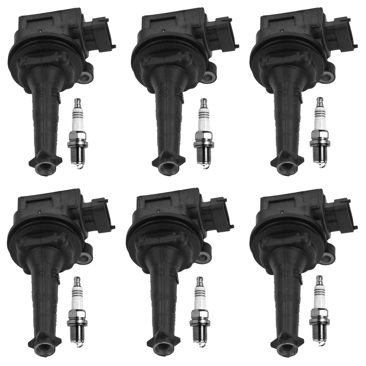Set of 6 Ignition Coils & Iridium Spark Plugs for Acura NSX (1991–2005)