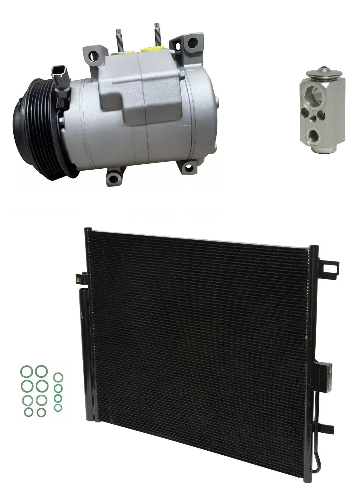 AC Compressor Kit With Condenser Replacement for Dodge Durango (2020–2020)