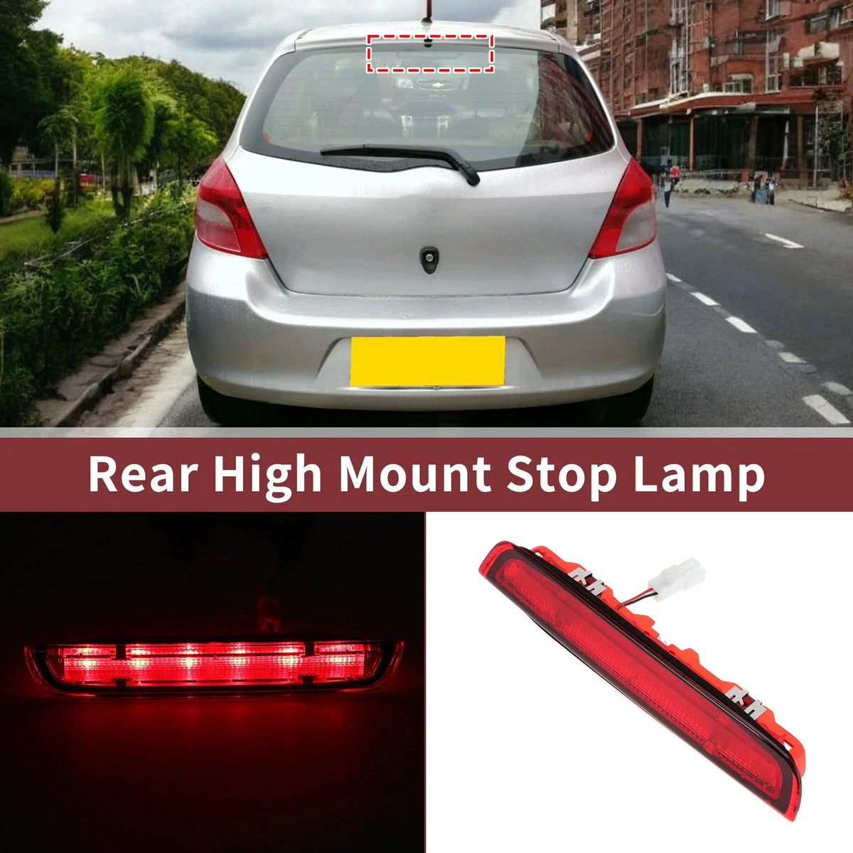 Red LED Third Brake Light for Toyota Yaris Mk3 (2012–2020) No. 815700D150