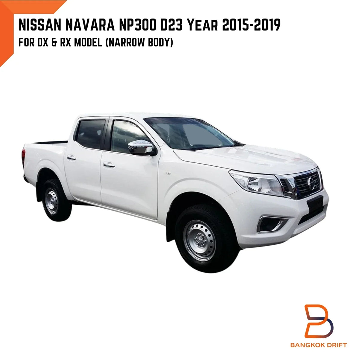 Fender Flares White for Nissan Navara D23 NP300 Narrowbody 2015-2019