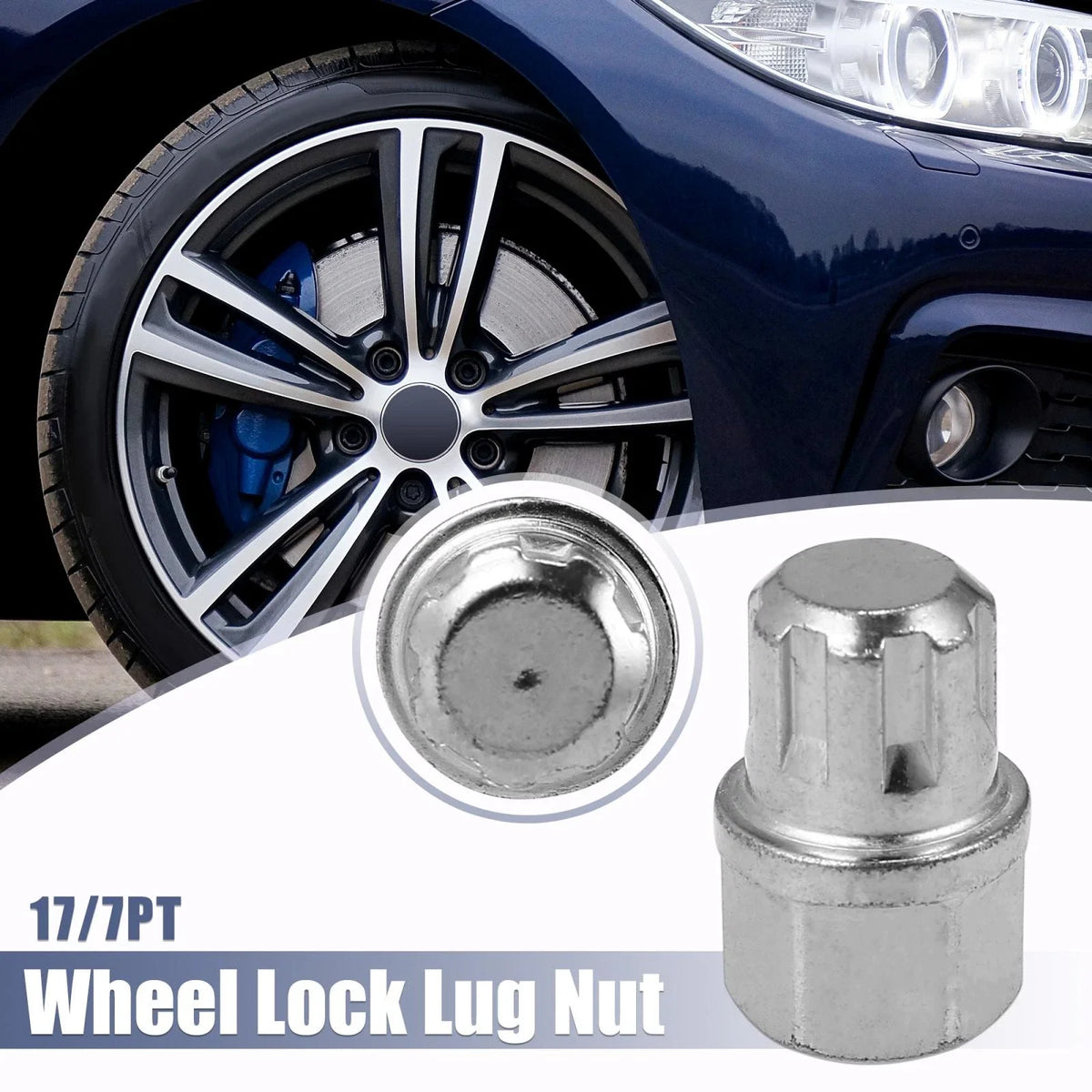17/7PT Solid Auto Anti Theft Wheel Lock Lug Nut Key for BMW