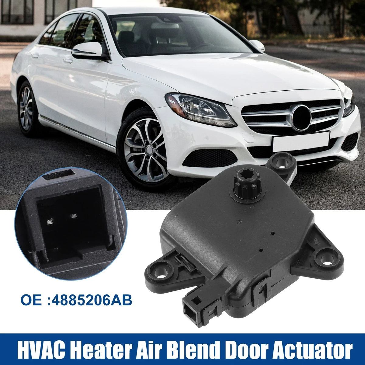 1 Pcs Black Air Door Actuator for Chrysler Sebring, Aspen 2001-2009