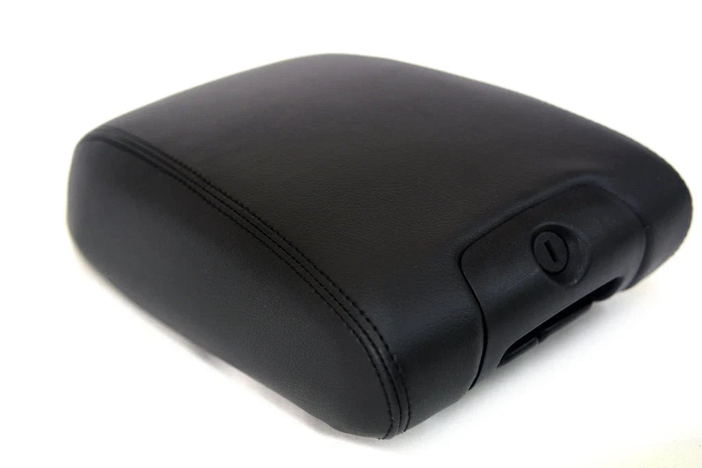 Center Console Armrest Cover for Jeep Wrangler (2011–2017) Black Leather