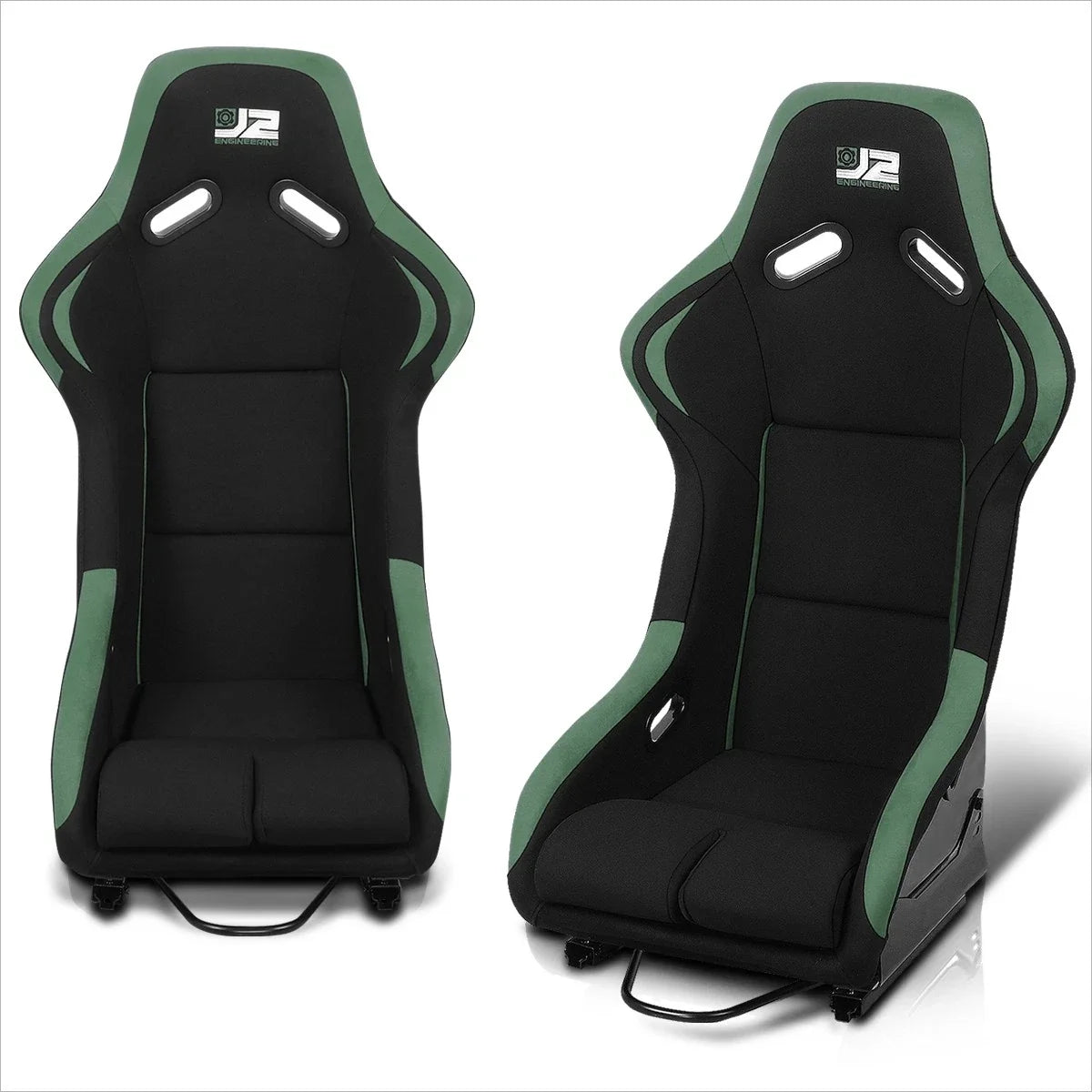 J2 Engineering Fixed Position Bucket Racing Seat for Universal Fit (1990–2023)