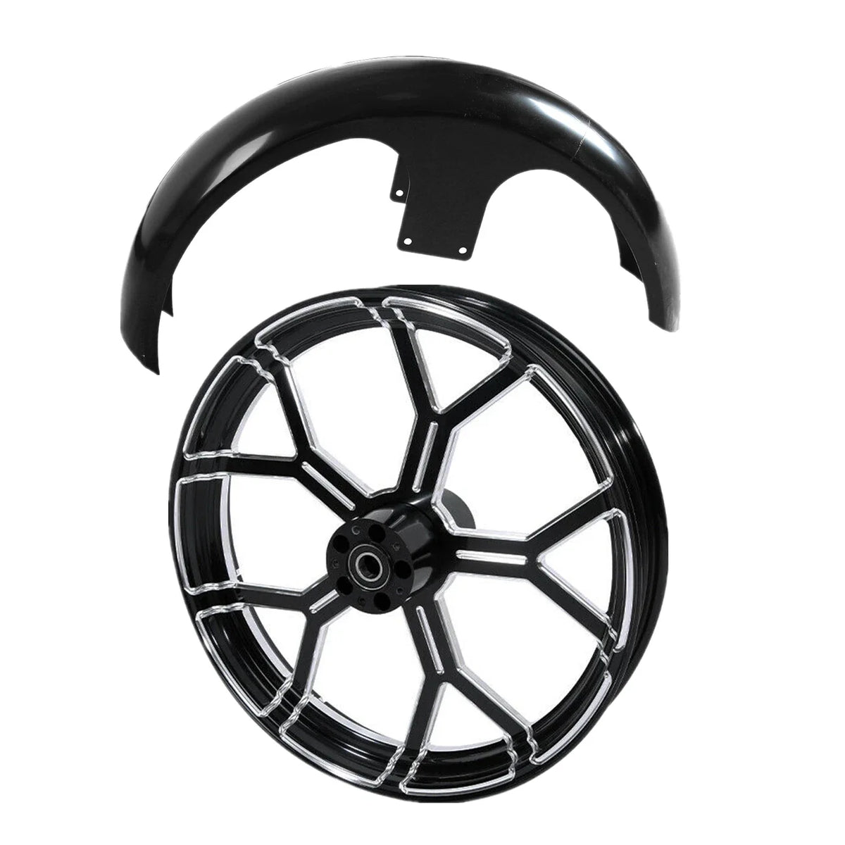 Front Wheel Rim 26" for Harley Touring Glide (2008–2025) - Dual Disc Hub