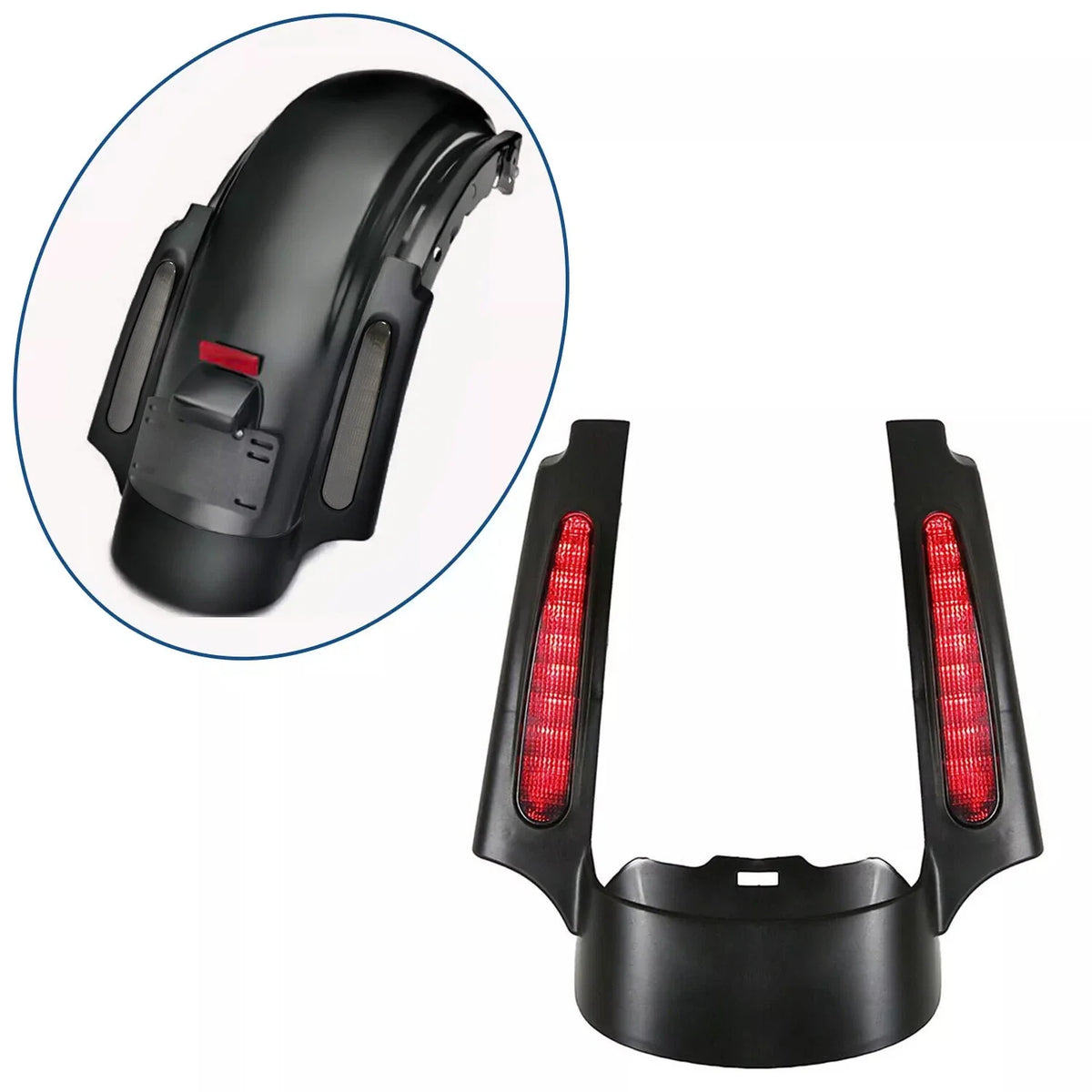 Rear Fender Extension LED Light for Harley CVO Street Glide 2009-2013