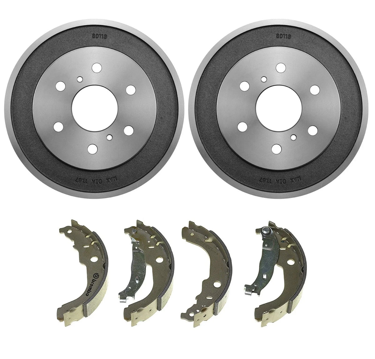 Rear Brake Kit Drums and Shoes for Chevy Silverado 1500 Classic (2007–2007)