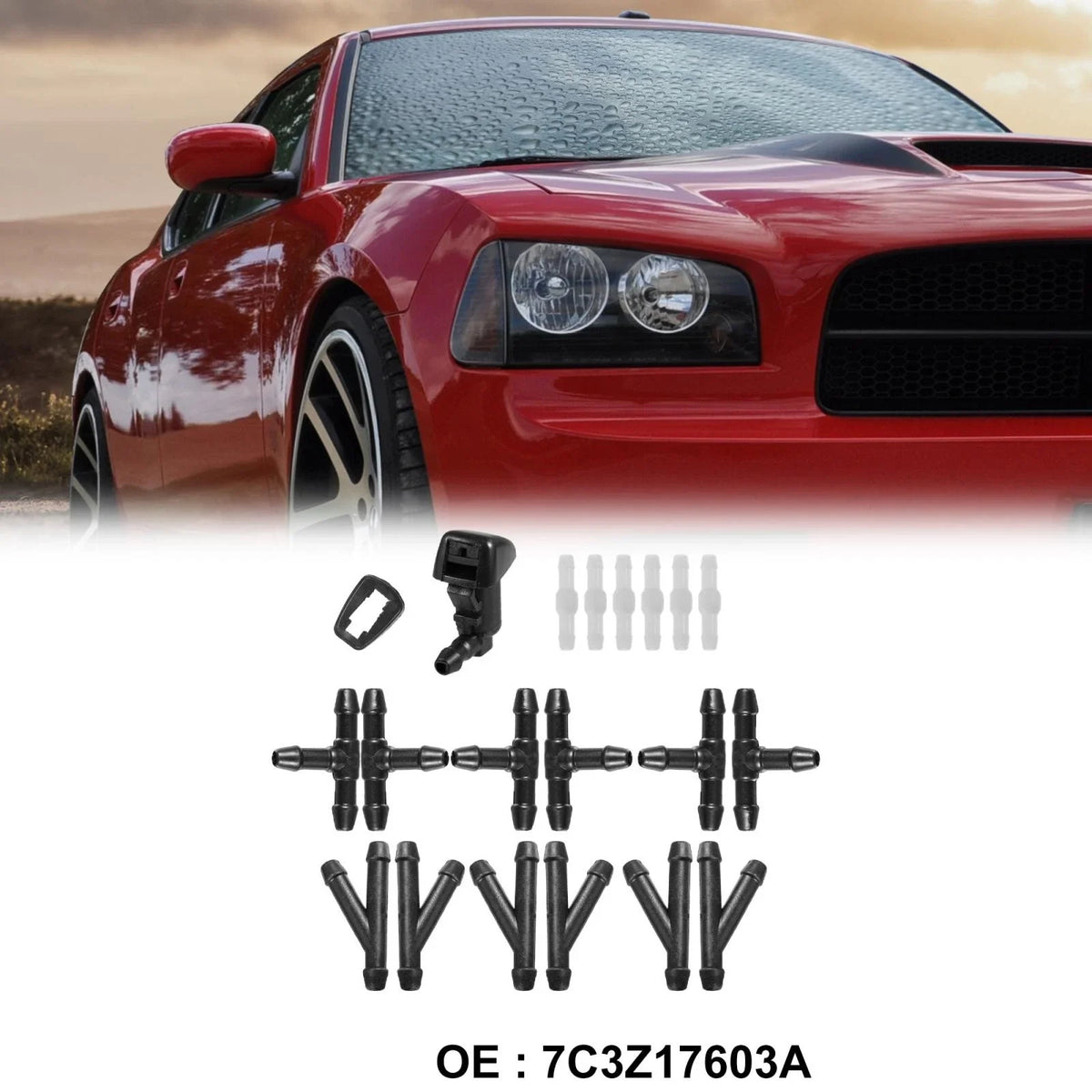 Wiper Nozzles Kit 7C3Z-17603-A for Ford F-350 Super Duty (2008–2010)