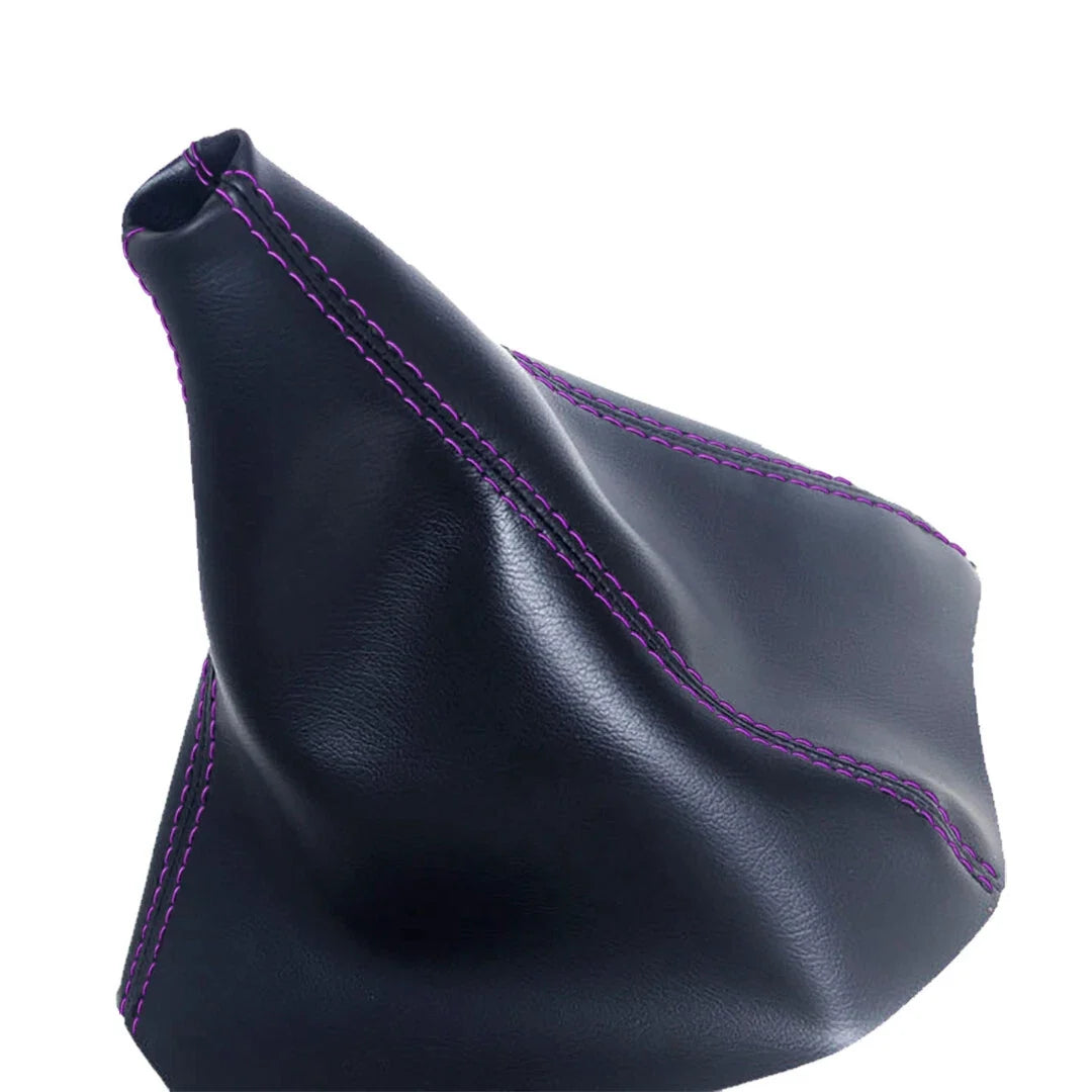 Manual Shift Boot for Hummer H3 (2005–2010) Purple Stitch Leather Synthetic