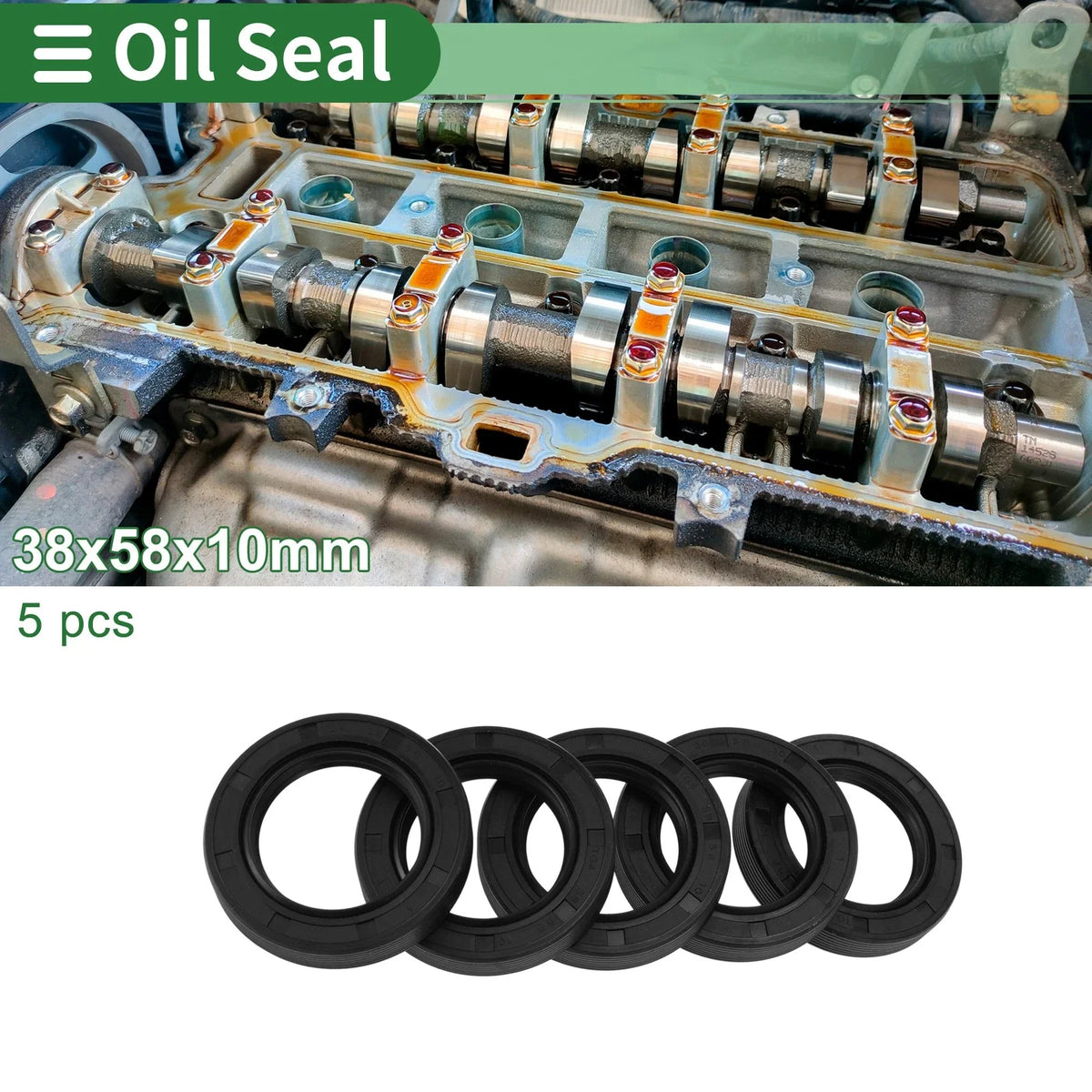 Oil Seal for Rotary Shaft (38x58x10mm)