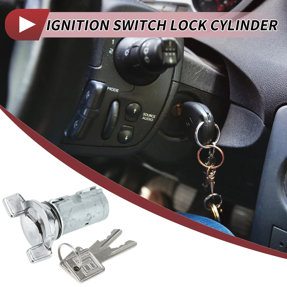 Ignition Lock Cylinder for Chevrolet GMC Buick Pontiac (2000–2005)