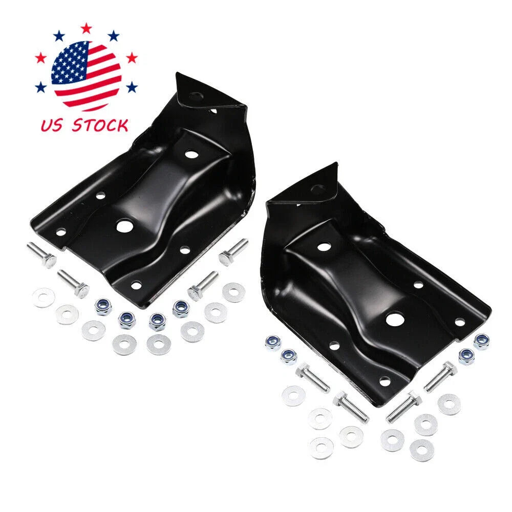 Pair Rear Leaf Spring Hanger Shackle Bracket Kit for Chevy Silverado GMC Sierra