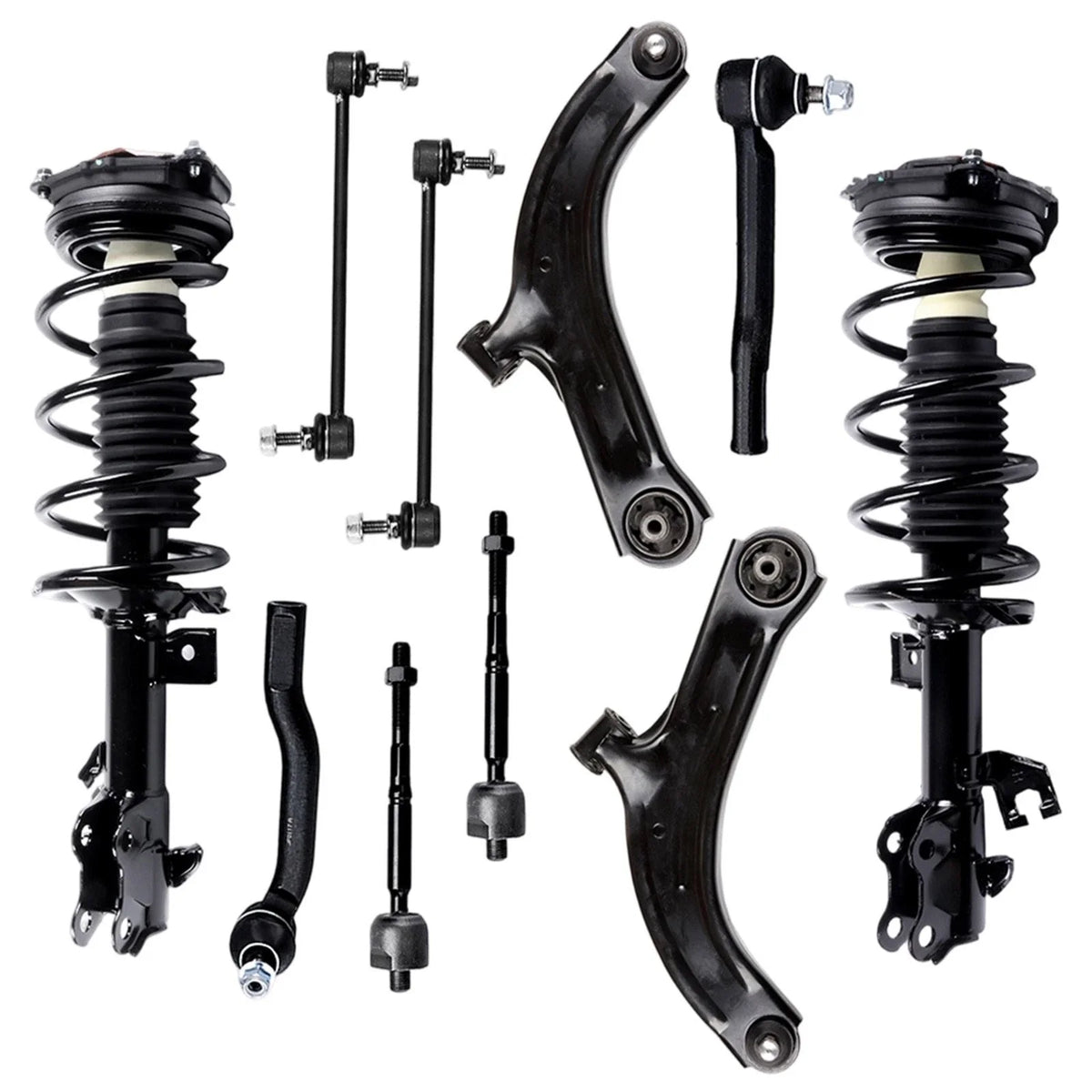 Set of 4 Front Struts and Control Arms for Nissan Versa (2007–2012)