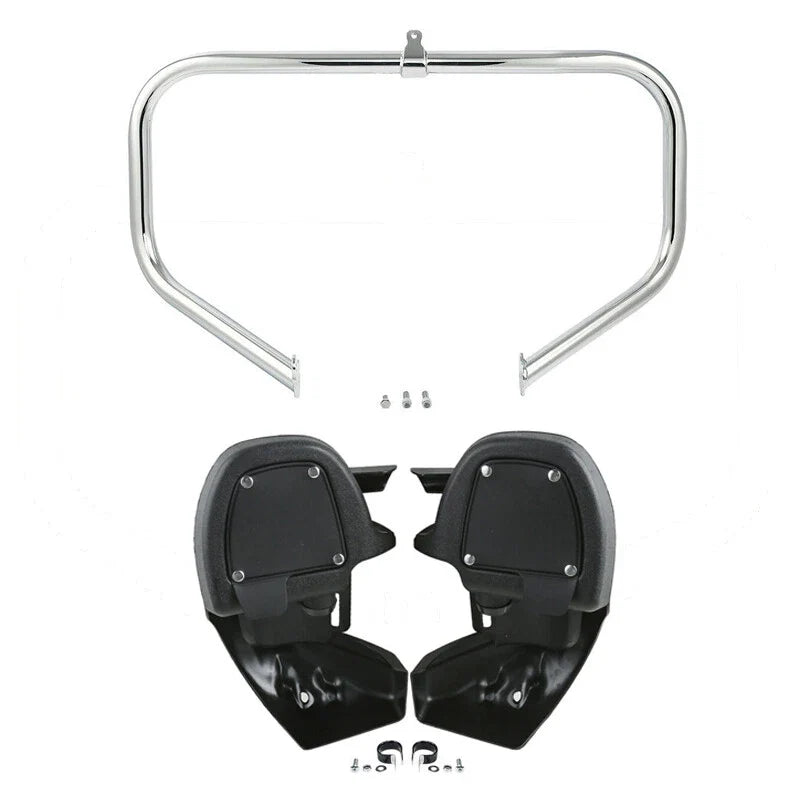 Engine Guard Bar with Lower Vented Leg Fairings for Harley Road King 2009-2013