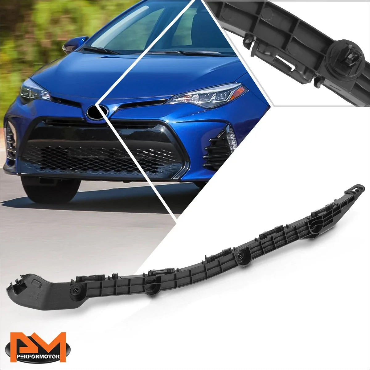 Bumper Cover Retainer Bracket Rear Right for Toyota Corolla 2014-2019