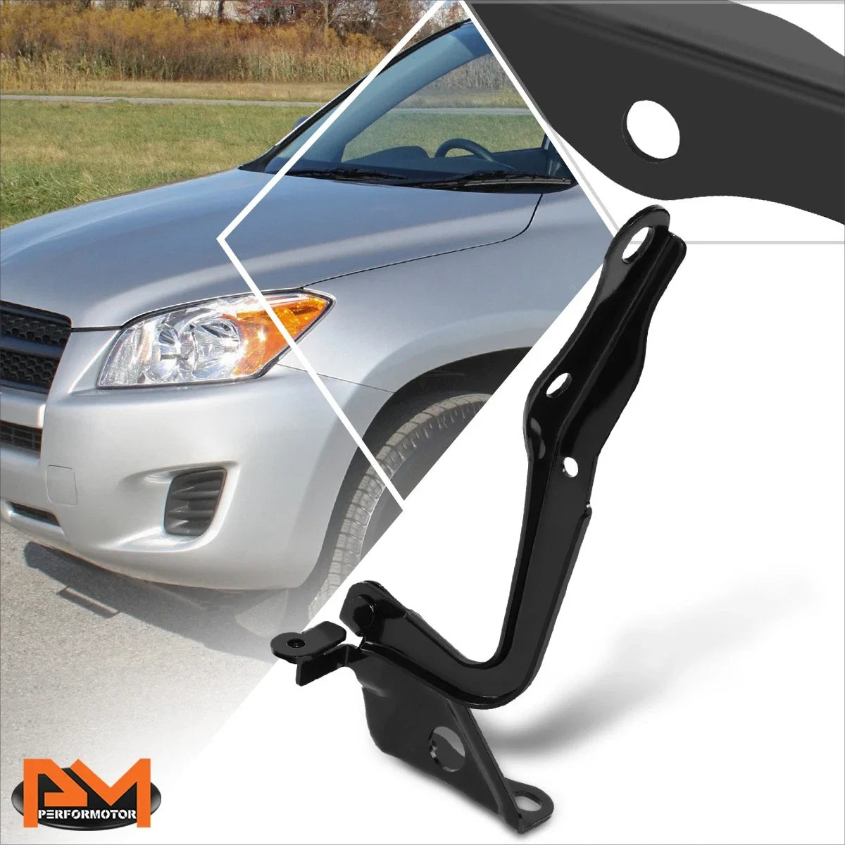 Left Hood Hinge for Toyota RAV4 2006-2012 Steel Engine Part