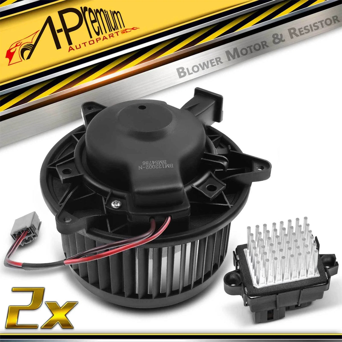 2Pcs Front HVAC Blower Motor Kit for Buick Verano (2012–2017)