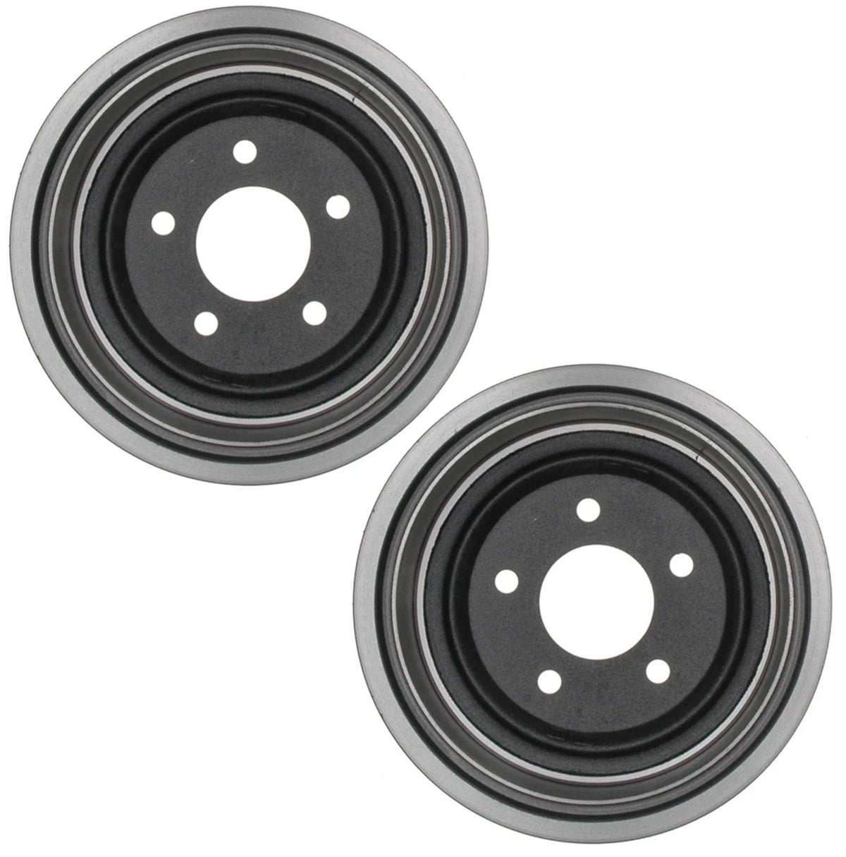 Set of 2 Rear Brake Drums for Chevy Celebrity Pontiac 6000 (1982–1990)