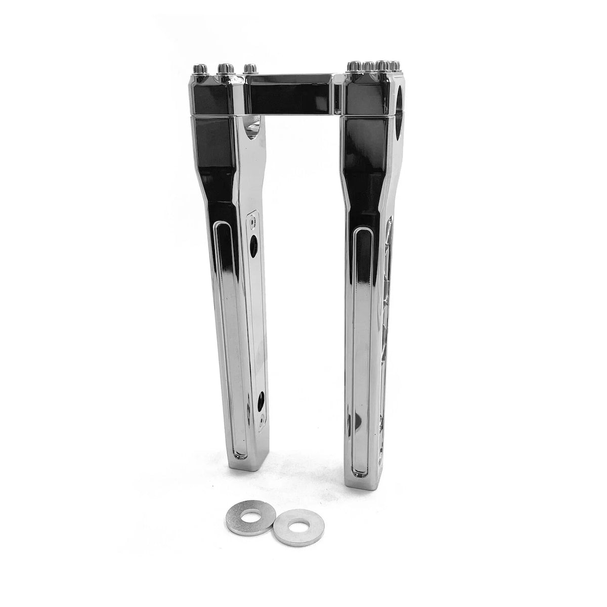 10" Chrome Riser Handlebar Top Clamp for Harley Softail Touring 2014-2023