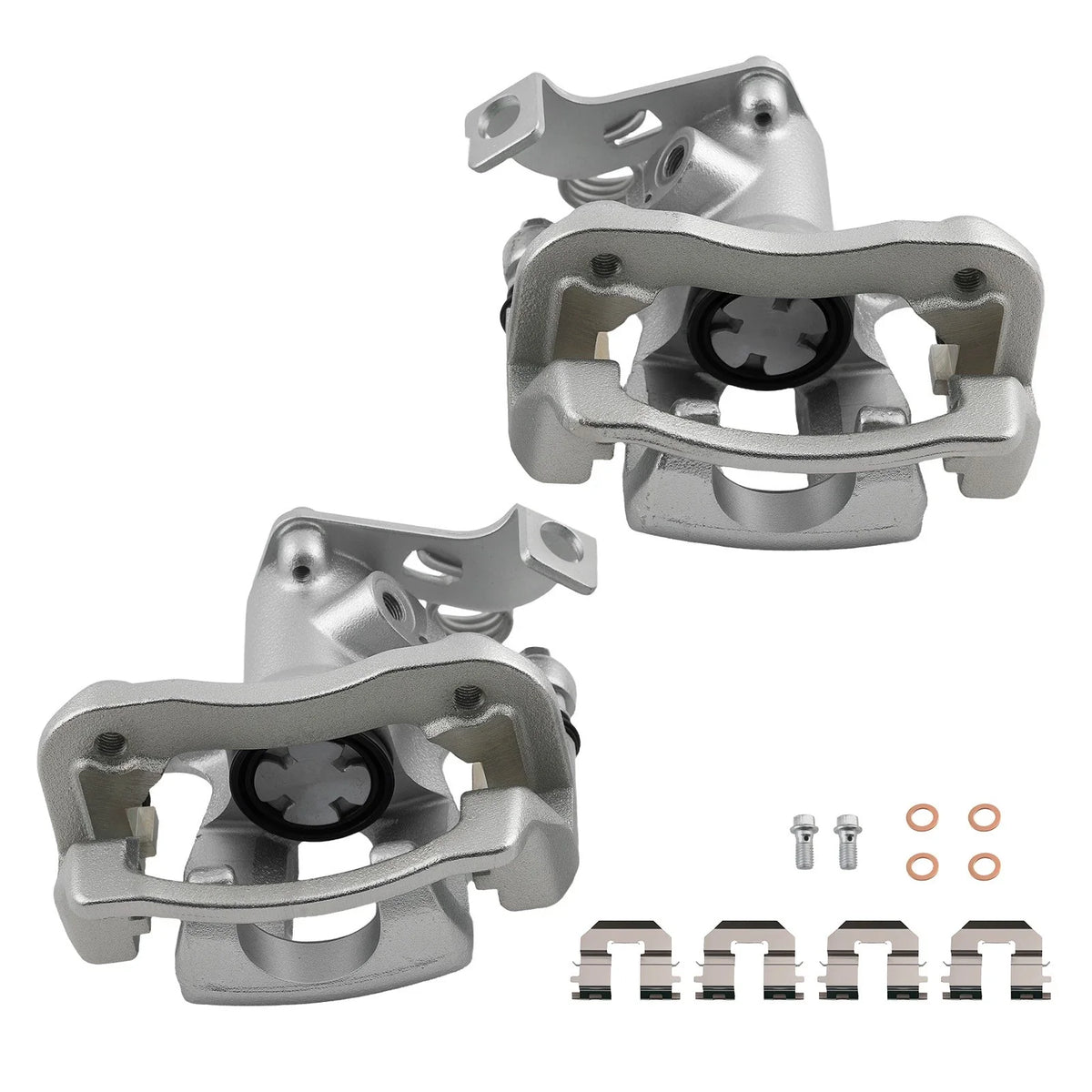 2-Piece Rear Brake Calipers for Dodge Attitude/Hyundai Accent (2012-2017)
