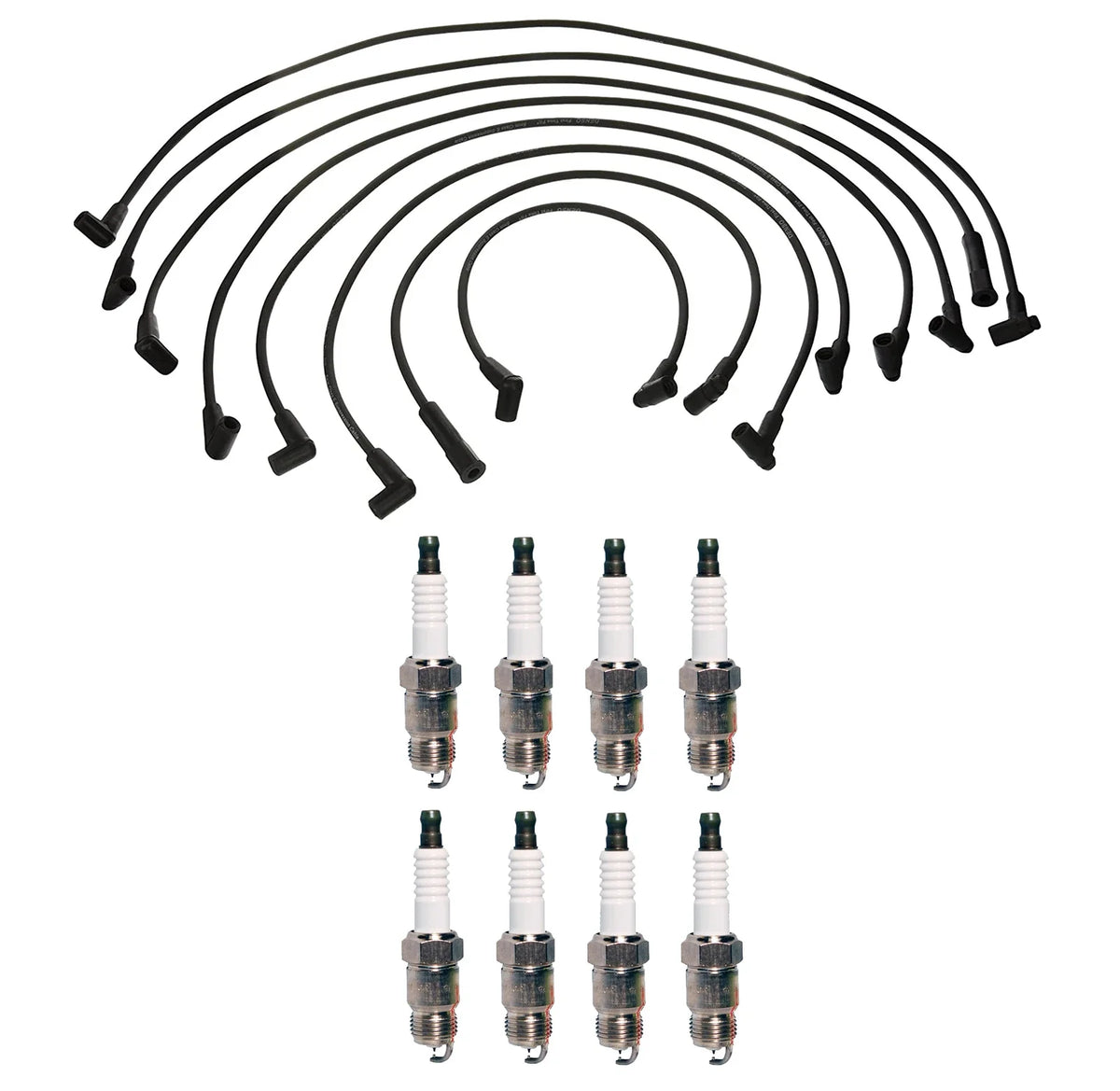 Denso 8mm Wire Set & 8 Iridium TT Spark Plugs Kit for Chevy 5.0L 5.7L V8 (0.040)