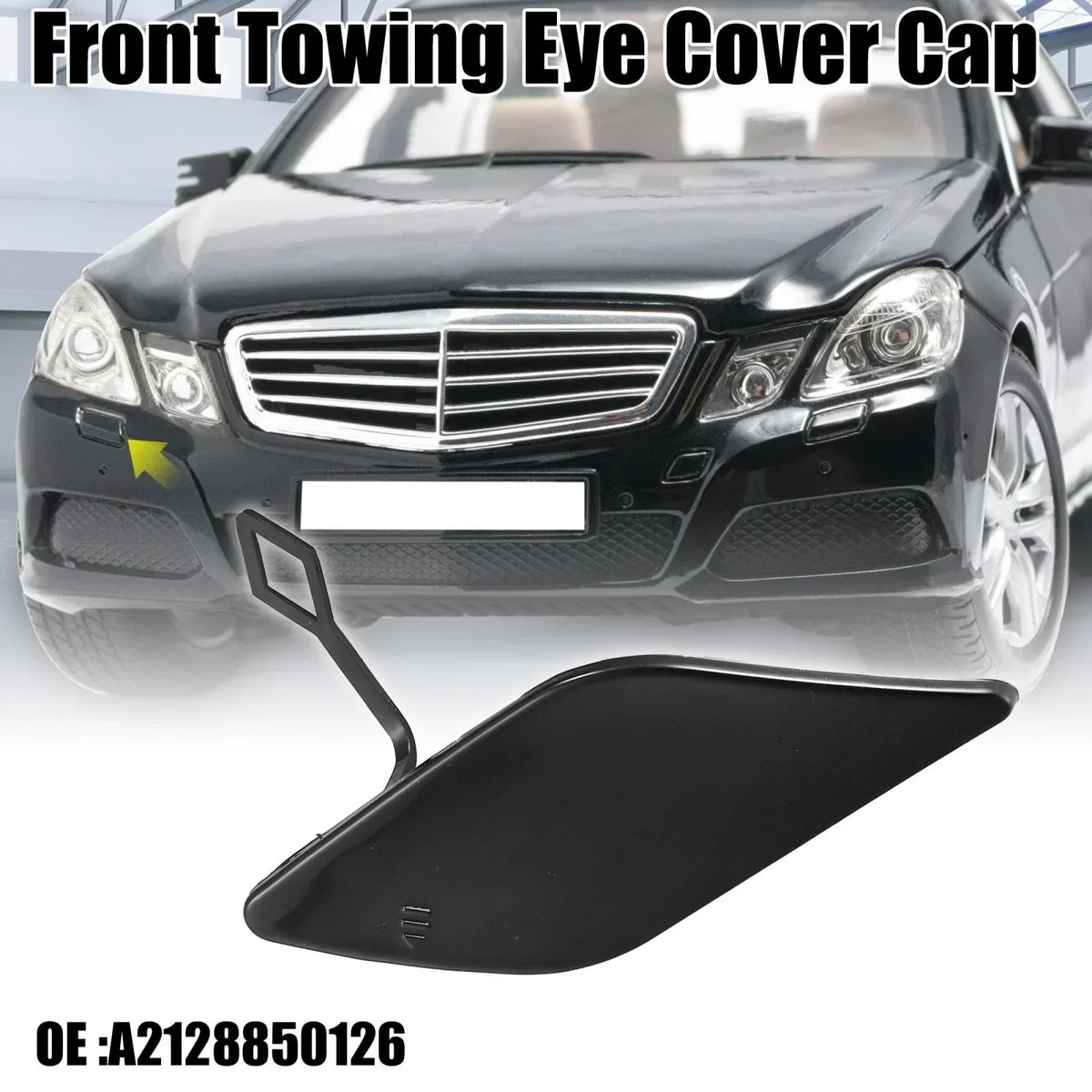 Front Bumper Tow Hook Cover - Mercedes-Benz E350 (2010-2013)