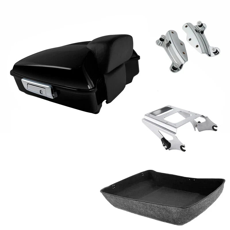 Chopped Trunk Backrest Mount Rack for Harley Touring (2009-2013)