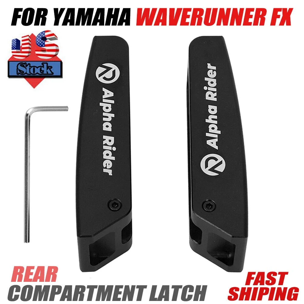 Latch Kit Set CNC Billet - Black Finish for Yamaha Waverunner FX