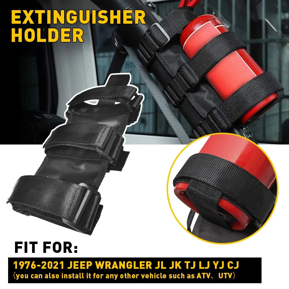 Adjustable Fire Extinguisher Holder for Jeep Wrangler (2007-2023)