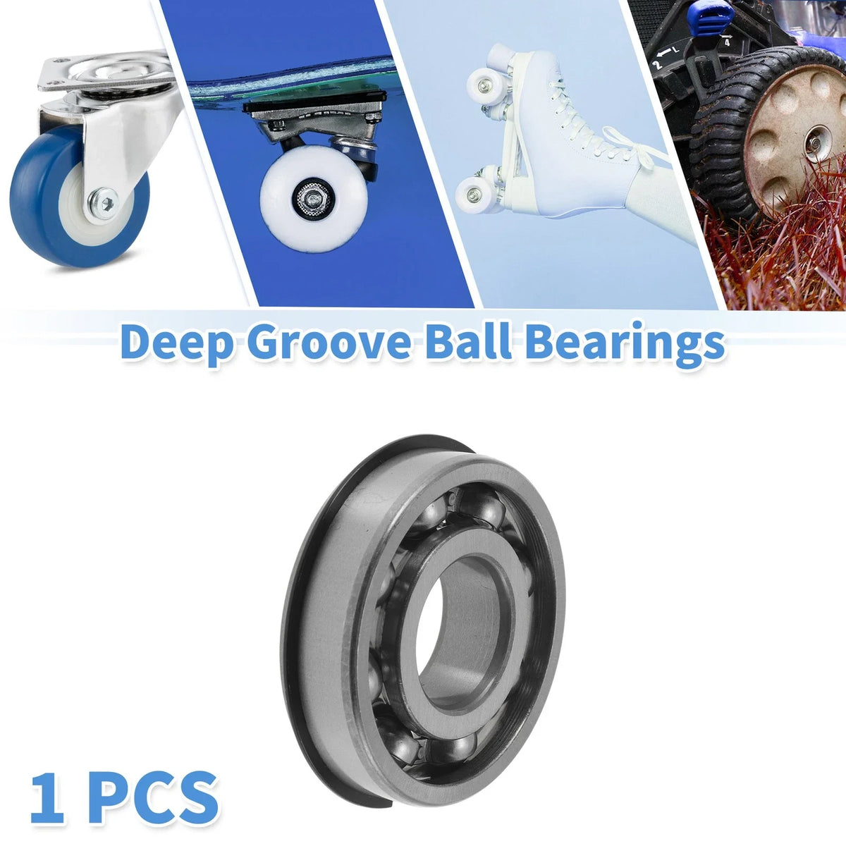 6306NR Deep Groove Ball Bearing for Scooter Skateboard Wheel (30x72x19mm)