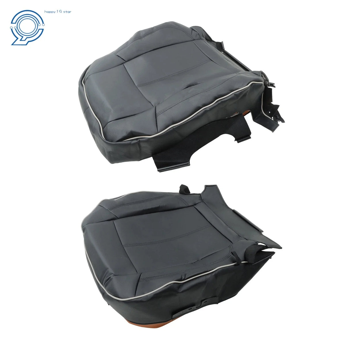 Front Passenger Bottom Back Seat Cover for Hummer H3 (2006–2010) Leather Black
