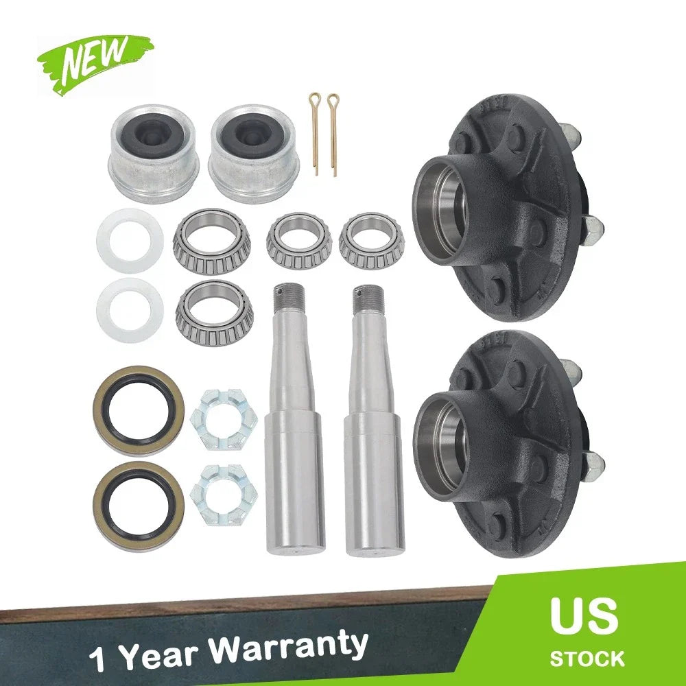 Stub End Unit Trailer Axle for 3500# L15 (5 Lug, 4.5" Idler Hub)