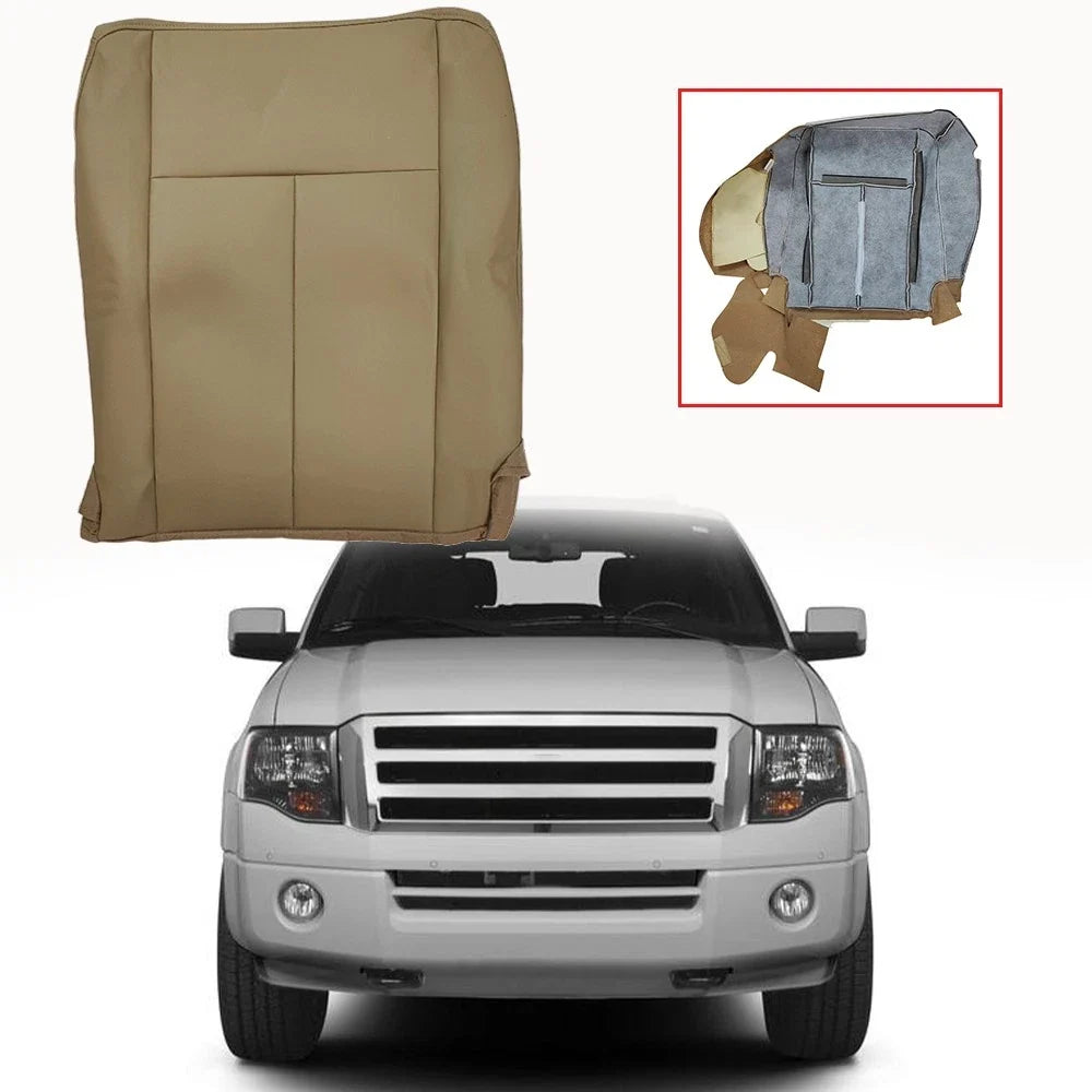 Tan Leather Bottom Seat Cover for Front Driver Side Ford Expedition 2007-2014